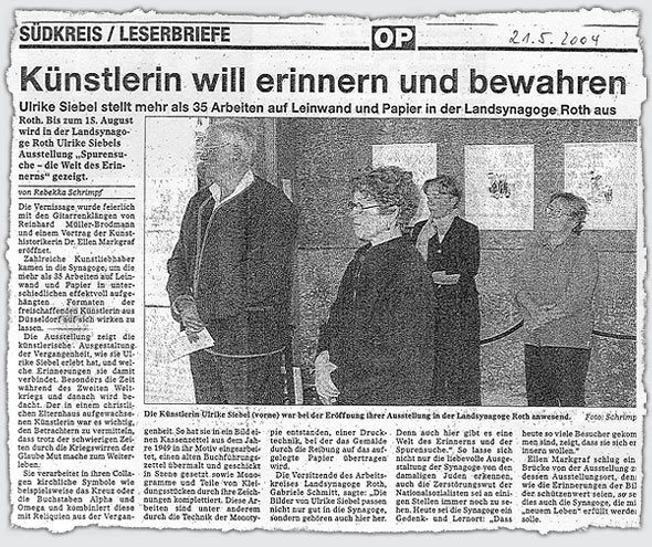 Zeitungsartikel OP