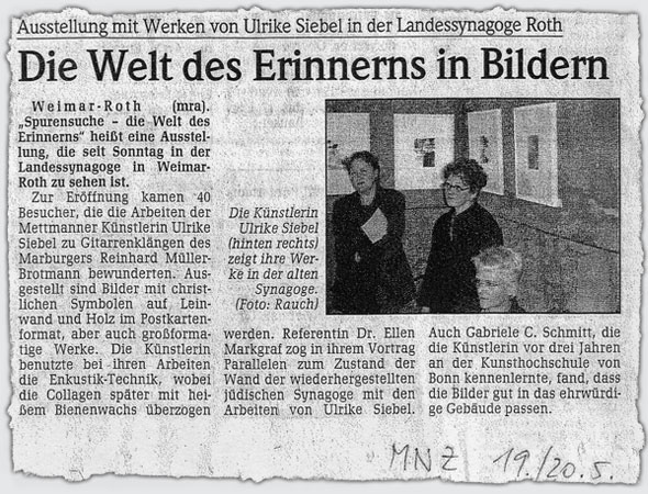 Zeitungsartikel MNZ